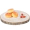 Vintiquewise Barky Natural Wood Slabs Rustic Ornament Slice Tray Table Charger - 12 Inch Dia QI003847-12 - alternate 1
